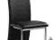 Krzesło K112 CZARNY  Eco-Skóra Stal Chromowana