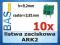 Złącze - listwa ARK2 h=9,2mm r=3,81mm __ 10 sztuk