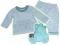 MOTHERCARE, NIEBIESKI KOMPLET Z MISIEM, R. NB, 56
