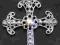 Srebro! Piękny mistyczny krzyż! 5.5 grama!