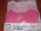 PRIMARK LATO BAWELNIANE BODY PINK 3-PAK 3-6 M