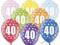 BALON BALONY 40 CZTERDZIESTE URODZINY MIX 2 SZT