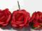 PIĘKNE PAPIEROWE -RÓŻE - 30mm  ciemna czerwień