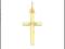 ZŁOTY 585 KRZYŻ * CROSS * KRZYŻYK 1,0cm x 1,9cm