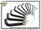 KLUCZ klucze IMBUS imbusowe 2-14mm ZESTAW 12szt