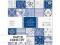 Zestaw papierów 32 szt. 20x20 Parisienne Blue W-wa