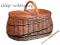 Kosz na piknik Wiklinowy kosz piknikowy - 38 cm -