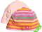H&amp;M CZAPECZKI 2szt r.74/80 6-12 M różu NOWOSC