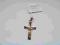 Srebrny pozłacany krzyżyk z  figurką Pan Jezus 925