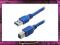 PN1 EKRANOWANY USB 3.0 BLUE 5,0Gb/s 3m AMBM A / B