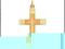 ZŁOTY 585 KRZYŻ * CROSS * KRZYŻYK 1,5 x 2,5 cm