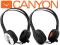 Stylowe Słuchawki z Mikrofonem Headset CANYON 2kol