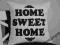 *Decoretta* poszewka HOME SWEET HOME 40x40 b-czarn