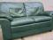 Piękna,duza,skórzana kanapa zielona 150 cm,okazja!