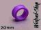 UC SILIKONOWY TUNEL VIOLET 20MM