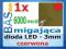 Dioda LED _ migająca _ 3mm _ czerwona _ 8000mcd