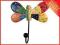 kolorowy drewniany wieszak  - Motyl