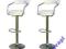 Stołki Barowe Kuchenne Hokery Hoker 2 szt Białe