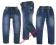 MZ#NOWE spodnie SPIRIT jeans blue ok 110 *6