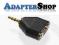 Adapter rozgałęziacz przejściówka jack 3,5mm 1264