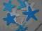 rozgwiazdy 9szt  scrapbooking