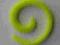 Rozpychacz spirala - 3mm - żółto-zielona mat !!!