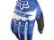 FOX DIRTPAW BLUE RĘKAWICE CROSS 2014 r. S FOX