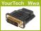 Adapter Przejściówka HDMI F DVI M Full HD GOLD Ww