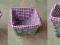 KOSZYK wiklinowy vintage retro SHABBY CHIC 24/24