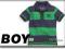 NEXT WIOSNA POLO SHORT GREEN-NAVY STRIPE 6-9 M