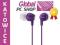 FIOLETOWE SŁUCHAWKI SONY MP3 MDR-EX10LPV KORECZKI