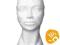 Kobieca głowa 28x14,5x20 cm - styropian