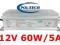 ZASILACZ IMPULSOWY DO TAŚM LED - IP67 - 12V / 60W