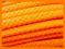 RZEMIEŃ pleciony PŁASKI orange NEON 10mm 0,5M
