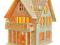 Drewniany domek - Willa I - PUZZLE DREWNIANE 3D