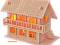 Drewniany domek - Willa II - PUZZLE DREWNIANE 3D