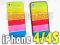 Apple IPHONE 4 4S | Tęczowe Etui RAINBOW +2x FOLIA