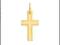 ZŁOTY 585 KRZYŻ KRZYŻYK KOMUNIA CHRZEST ZŁOTO 585