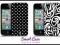 CZARNO-BIAŁE APPLE iPHONE 4 4S etui futerał cover