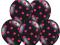 Balon Balony Gumowe 5 szt 37 cm Czarne w kropki