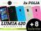 NOKIA LUMIA 620 SLIM MAT GEL Etui Case + 2x Folia