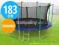 TRAMPOLINA OGRODOWA Z SIATKĄ 183CM (6FT) PRO