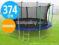 TRAMPOLINA OGRODOWA Z SIATKĄ 374CM (12FT) PRO