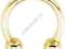 Kolczyk podkowa kolor złoty 1.2/8/3mm piercing
