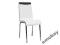 KRZESŁO H-161 Biały Czarny Chrom Eco-Skóra Kuchnia