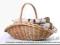 DUŻY 67cm KOSZ Z WIKLINY KOSZYK WIKLINOWY D01-2n