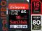 SANDISK EXTREME karta SDHC 16GB 80MB/s 533X UHS-I