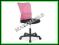 Fotel biurowy Q121 czarno różowy krzesło SIGNAL