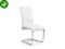 Krzesło metalowe K107 białe e.skóra biurowe K-107