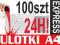 ULOTKI PLAKATY A4 100szt EXPRESS 24h kreda 135g